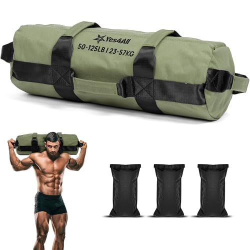 Yes4All Sandbags for Working Out, Unfilled Adjustable...