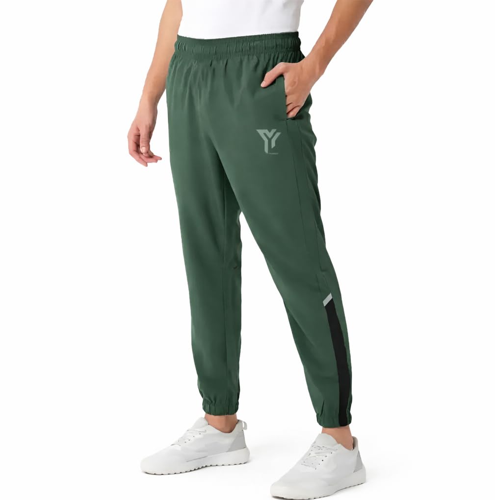 yunek Men’s Rapid Dry Track Pants with Zipper Pockets | Sports Joggers for Gym, Running & Casual Wear-picture-50
