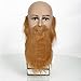 LERORO ® Funny Costume Party Male Man Halloween Beard Facial Hair Disguise Game Black Mustache Party Supplies（Brown）
