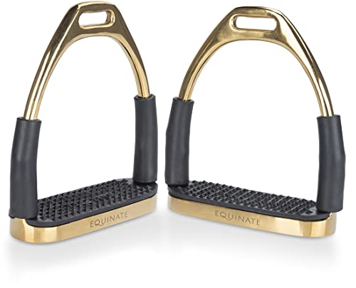 Sicherheitssteigbügel Equinate Fremont 12 cm Gold