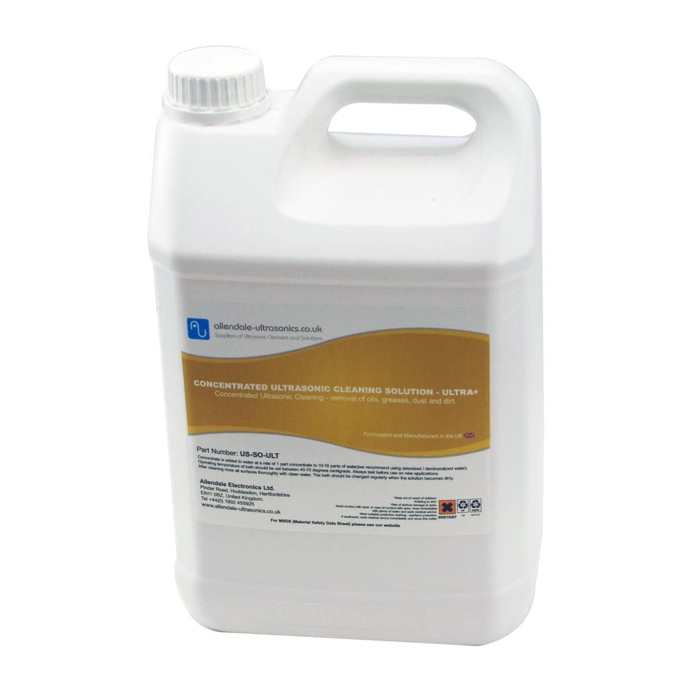 Buy Allendale Ultrasonics Concentrated Ultrasonic Cleaner Solution 5L, General Purpose, Non