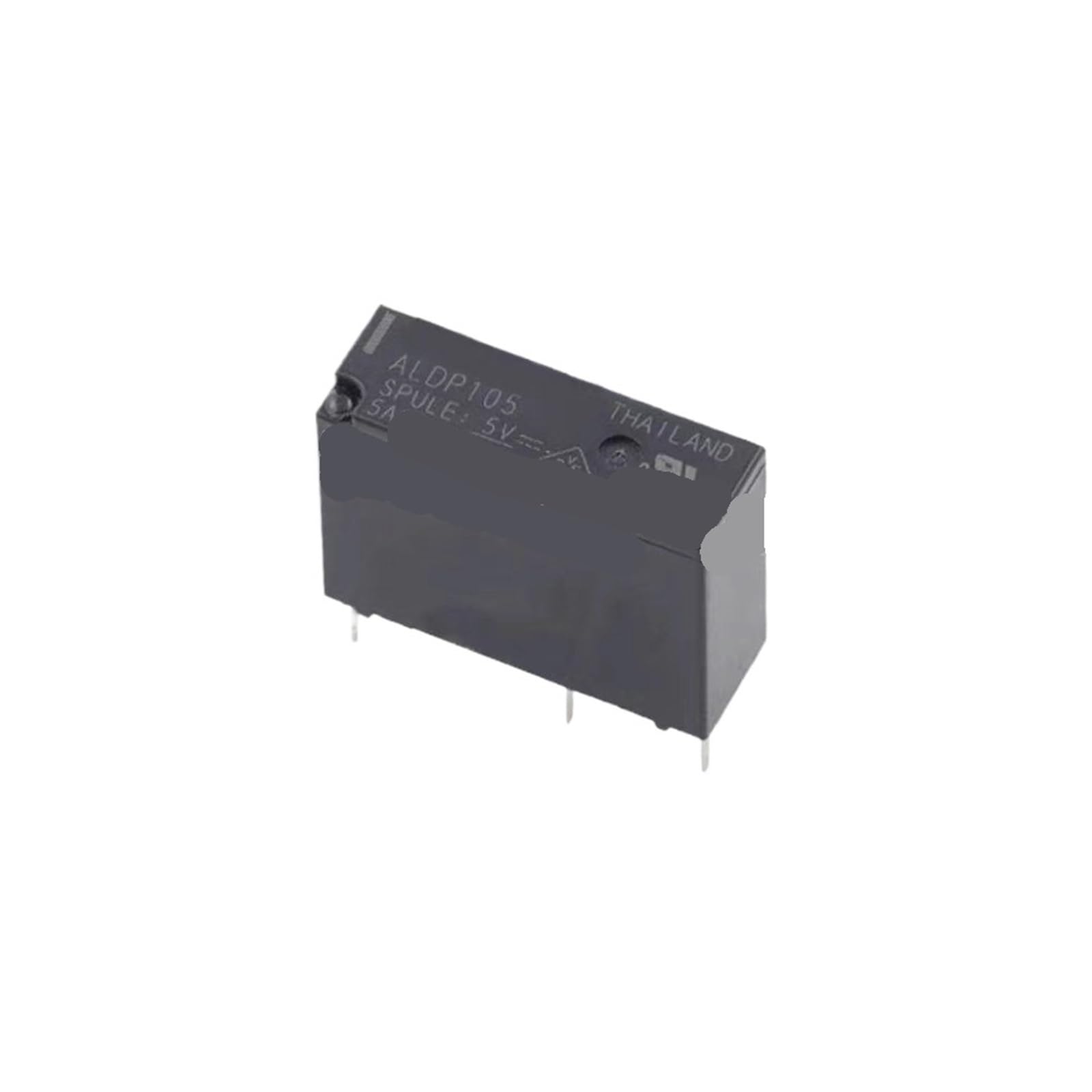 Relais de puissance ALDP124 24V 5A 250V avec boîtier 4 broches pour PCB pack de 25
