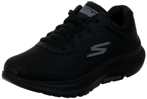 Skechers GO Run CONSISTENT 2.0, Zapatos Hombre, Negro-Negro, 45 EU