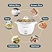 Elite Gourmet ERC-2020 Electric Rice Cooker with Stainless Steel Inner Pot Makes Soups, Stews, Grains, Cereals, Keep Warm Feature, 20 Cups Cooked (10 Cups Uncooked), White
