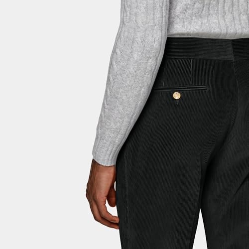 Mens Slim Fit Suit 2 Piece Corduroy Suits Double Breasted Suit Blazer Jacket Pants Set Formal Wedding Prom Tuxedos4