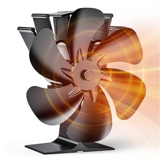 Ventilatore per stufa a 6 pale silenzioso