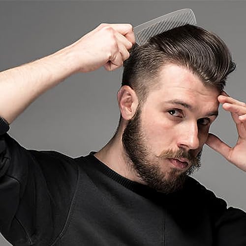 Peines metálicos para cabello 2 piezas plateados miniatura 4