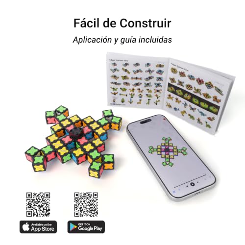 Miniatura 8 de Tosy Magnet Fidget Spinner Glow - 16 Bloques: Spinner Transformable, Cubo Infinito Y Rompecabezas Magnético, Luminoso, Regalo De Cumpleaños Para Niños Y Adultos, Juguete Sensorial Stem