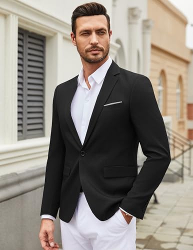 Image of COOFANDY Mens Casual Blazer Suit Jackets One Button Sport Coats Lightweight Business Sports Jackets