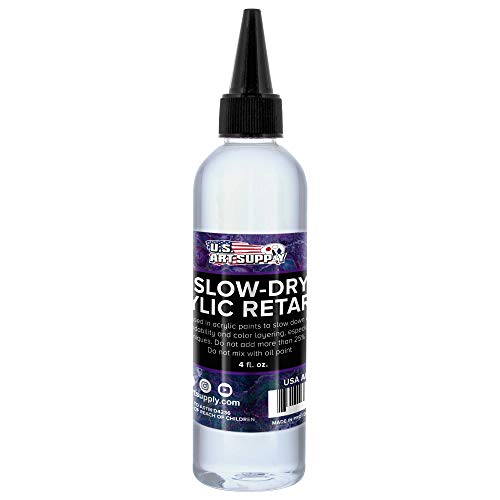 U.S. Art Supply Acrylic Retarder Liquid (4-Ounce)