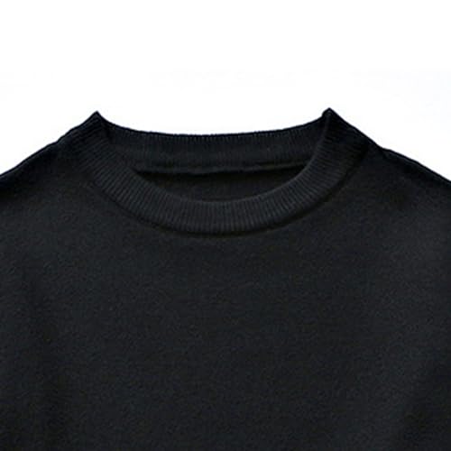 Mens Crewneck Basic Knit Pullover Fit Long Sleeve Male Knitted Sweaters Fall Winter Solid Color Knits Sweater2