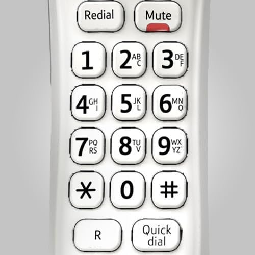 Miniatura 7 de BT Teléfono con cable - blanco, dueto 210, teléfono con 10 memorias de marcación rápida