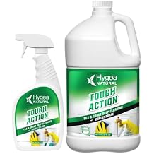 Hygea Natural Tough Action Tile & Grout Cleaner Duo - Deep Cleans Dirt & Scum, Conditions & Enhances Stone Color - Acid-Free & Residue-Free Biodegradable Formula 24 oz Spray + Concentrated Gallon