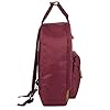MADISON & DAKOTA Canvas Mini Backpack for Everyday & Day Pack Rucksack in Solid Color Blocks (Sangria) #3