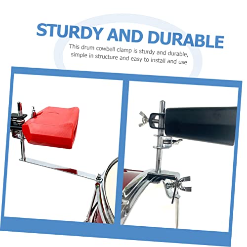 Clamp para Cowbell de Bombo, Soporte Duradero con Montura Fácil de Instalar para Instrumentos de Percusión miniatura 6