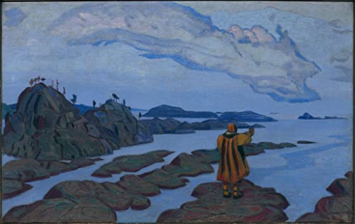Impression sur toile le commandement Nicholas Roerich affiche de haute qualité 60x90