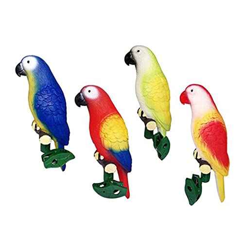 Yunnyp Paquete de 4 luces solares decorativas con forma de abrazadera flexible de 360° para...