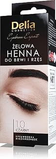 Delia Cosmetics - BLACK Eyebrow & Eyelashes Tint, Innovative Formula, Easy 15 Applications, Full Treatment Kit