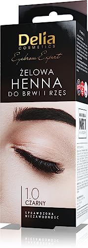 Professional Gel Eyebrow Tint Ammonia - Black Color 0.5 oz 2-week lasting color Up to 15 applications