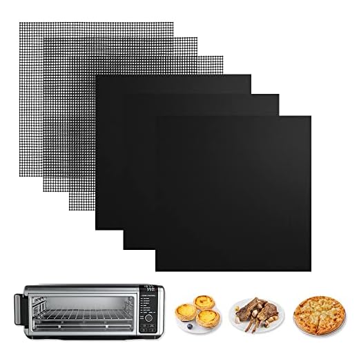 for Ninja Foodi Reusable Air Fryer Liners 12x12inch Non-Stick,Bottom of Toaster Oven Mat,3x Liners + 3x Mesh Sheets, Baking/Microwave/Grill,450°F,Pre-Cut Square for SP101/SP201/SP301/SP351
