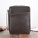Polare Full Grain Leather Bible Cover Church Bag 10x7.5x2.2 inch Carrying Book Case Bible Protective with Handle and YKK Zippered Pocket (Dark Brown)