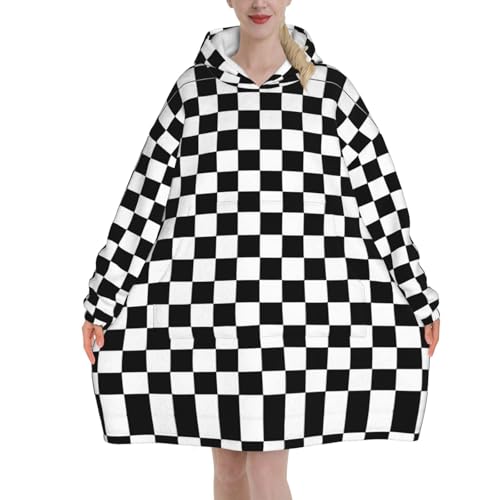 Couverture à capuche contre les frissons d'hiver avec manches amples et tissu polaire