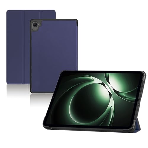 For Redmi K Pad/Xiaomi Pad Mini ケース 8.8インチ タブレット 保護ケース 高級PU 全面保護 調節可能 防水防汚 衝突防止 薄型軽量 良い手触り Greerass 長持ち スタンド機能付き タブレット ケース (ブルー)のサムネイル