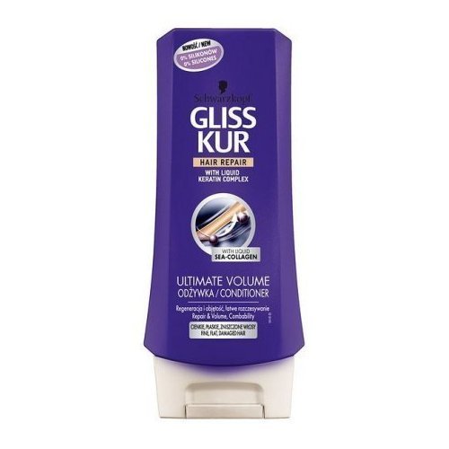 Gliss Kur Ultimate Volume Hair Conditioner with Sea Collagen 6.76 fl oz