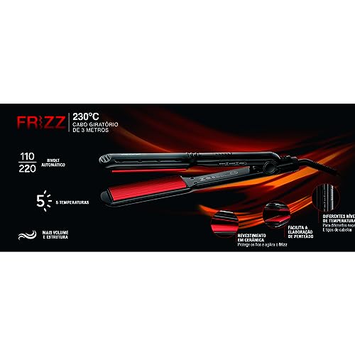 Chapa Taiff Frizz, Bivolt, Preto glide