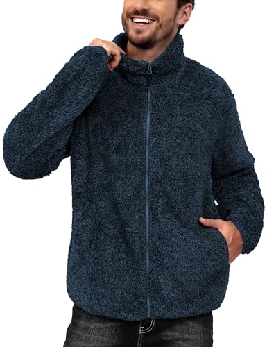 Image of Little Donkey Andy Men's Fleece Jacket, Full Zip Insulation Winter Coat Long Sleeve