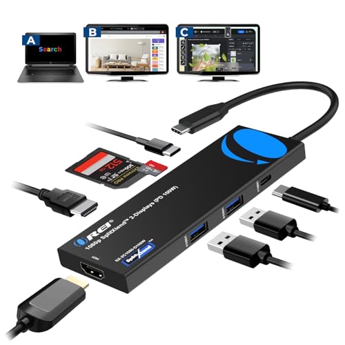 Station d'accueil USB-C double moniteur 4K HDMI 2.0 OREI SplitExtend