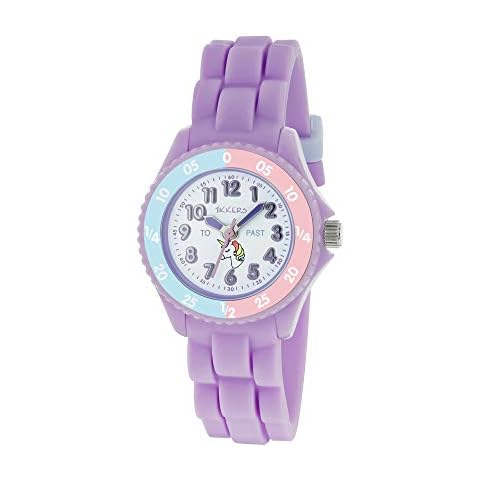 Reloj de Pulsera Tikkers Analógico para Niñas con Correa de Silicona Cover