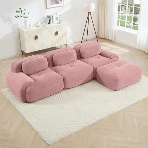 TISIMO Cloud Sectional Couch Boneless L Shaped Couch, 117.3'' Modular