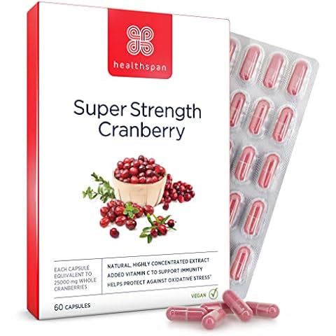 Healthspan Super Strength Cranberry Capsules Cover