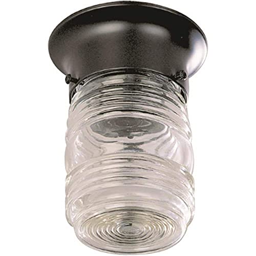 Image of Aspen Creative 23603-02, Replacement Clear Jelly Jar Glass Shade, Use For Indoor And Outdoor, 5-5 /8 inchDia x 4-3 /4 inchH /Fitter 3-1 /4 inch, 2 Pack