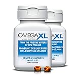 OmegaXL Joint Support Supplement - Natural Muscle Support, Green Lipped Mussel Oil, Soft Gel Pills, Drug-Free, 60 Count (2 Pack)