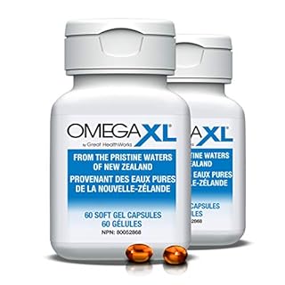 OmegaXL Joint Support Supplement - Natural Muscle Support, Green Lipped Mussel Oil, Soft Gel Pills, Drug-Free, 60 Count (2 Pack)