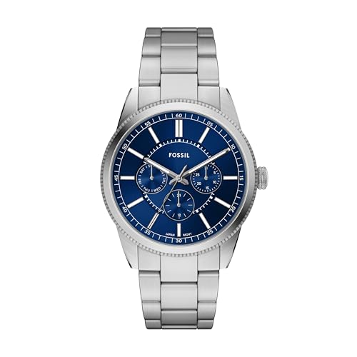 Fossil Pearson Silver Quartz Stainless Steel Watch FS6134