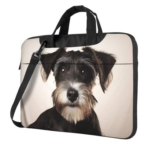 Sac fourre-tout pour ordinateur portable homme femme grand cabas motif chien Schnauzer
