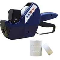 Ferlabel Etikettiermaschine LYC 8 Zeichen + 4 Rollen mit 1.500 Etiketten pro Rolle (Format 26 x 12 mm)