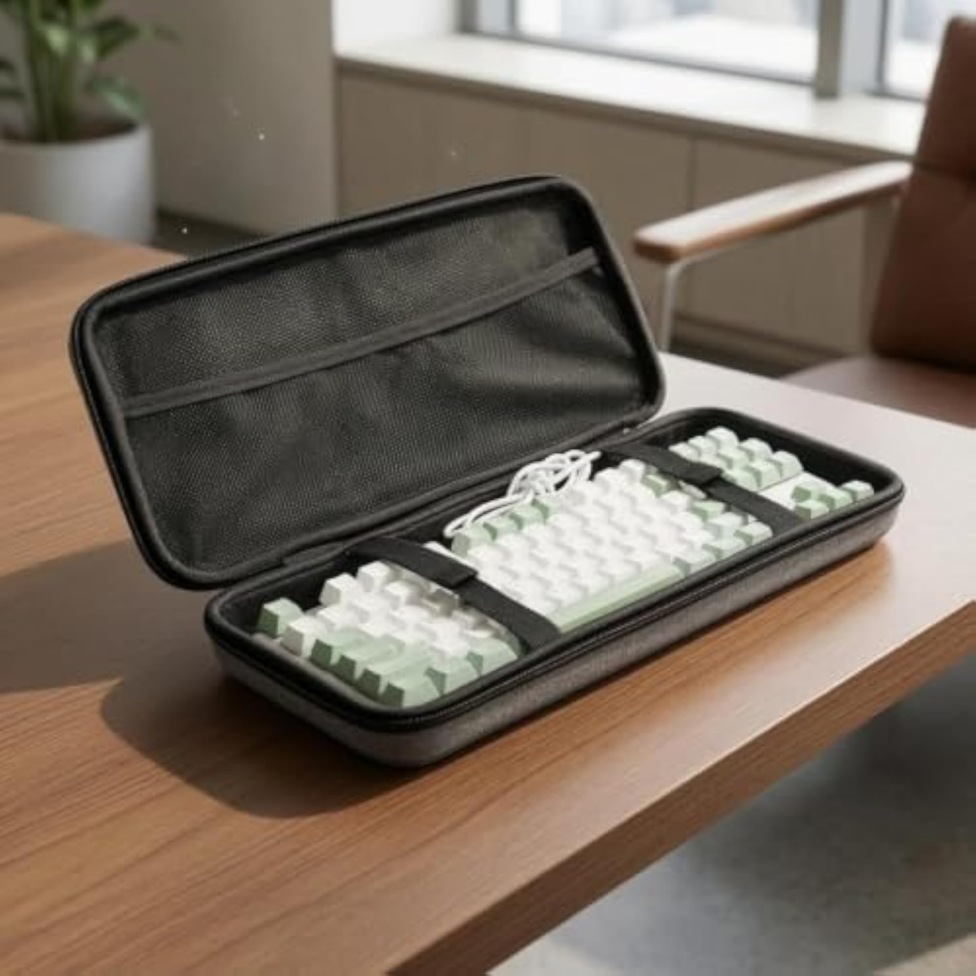 Zip-Around Mechanical Keyboard Carrying Case EVA Material