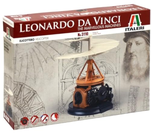 Hélicoptère Leonardo Da Vinci en plastique IT3110 pour décoration de bureau