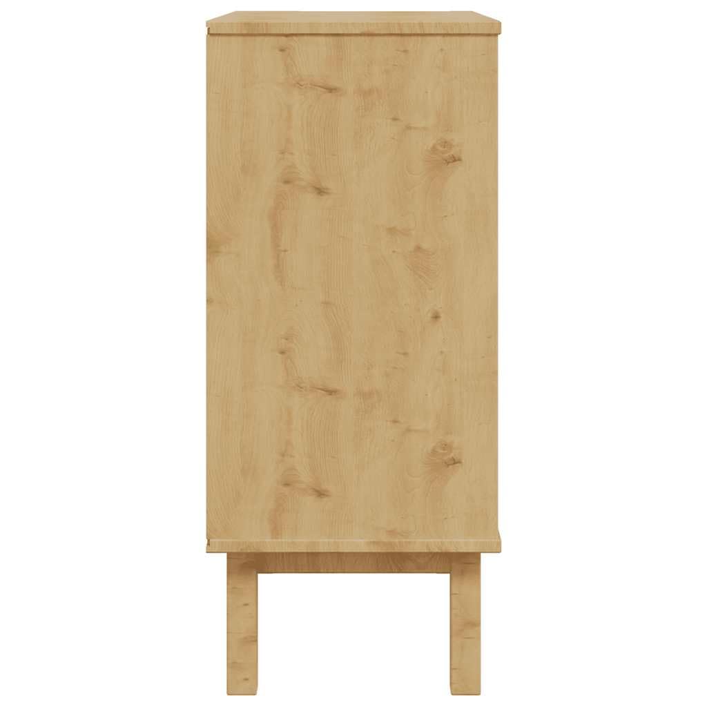 vidaXL Cómoda Cajonera Almacenamiento Organizador Mueble Dormitorio Cocina Salón Entrada Aparador Armario Decoración de Madera Maciza de Pino