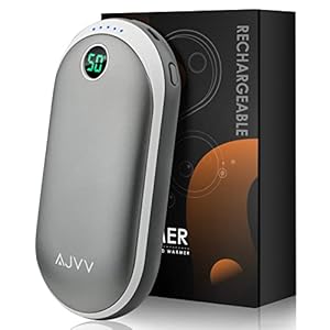 Hand Warmers Rechargeable, 10000mAh Electric Pocket Handwarmer with 3 Heat Levels Long Heating Reusable Hand Warmer…