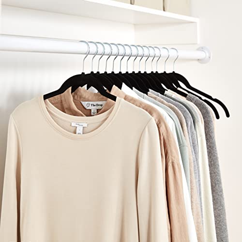 Amazon Basics Slim, Velvet, Non-Slip Shirt Clothes Hangers, Pack of 30, Black - Image 6