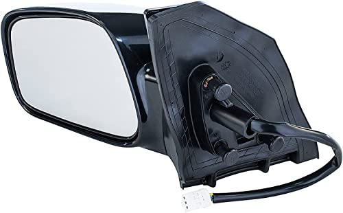Driver Mirror For Toyota Corolla Ce (2003 2004 2005 2006 2007 2008) Side Smooth Black Power Operated Non-Heated Non-Folding Left Outside Rear View Replacement Door Mirror - Parts Link # To1320178 #TOP4