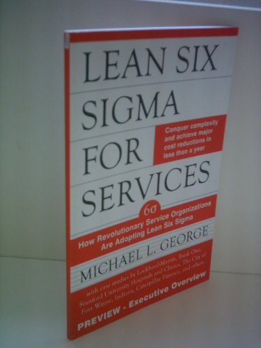 Lean Six Sigma for Service : How to Use Lean Sp... B000OFLHBC Book Cover