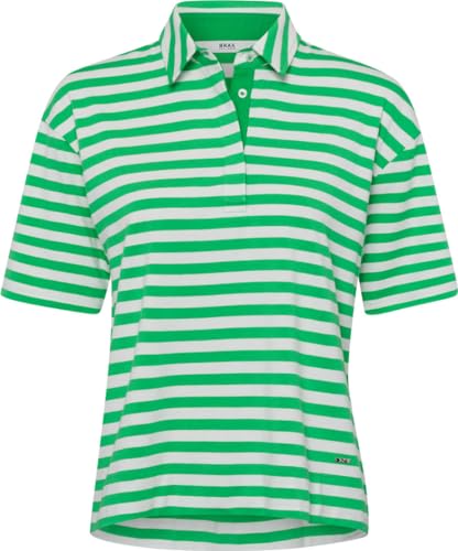 Camisa de polo para mujer BRAX Clea en suave mezcla de algodón y modal con diseño a rayas