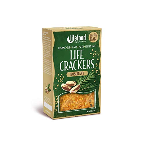 LIFEFOOD Life Crackers Rosmarin 90g (bio, roh, vegan) Pikantbrot Cover