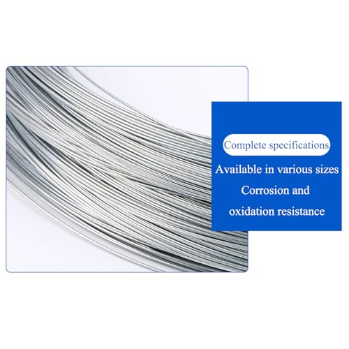 Alambre de Hierro Galvanizado de 0.4mm de Diámetro, 2.5Kg, Cinta de alambre metálico para Artesanías, DIY y Ropa miniatura 6